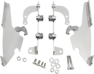 Fats/slim Windshield Trigger-lock Complete Mount Kit Polished