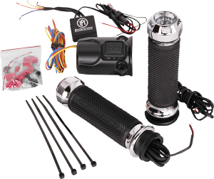 Apex Heated Grips Silver, 1, nordicamoto.ro