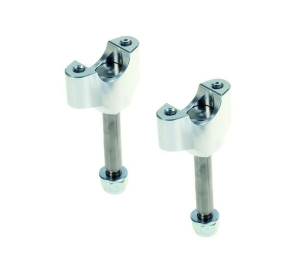 Mx-en Lower Handlebar Clamps Silver, Anodized