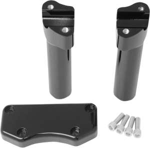 Handlebar Riser & Top Clamp Kit Black, 1, nordicamoto.ro