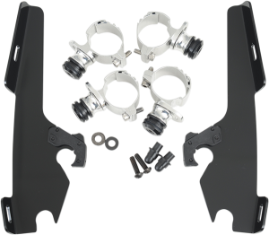Fats/slim Windshield Trigger-lock Complete Mount Kit Black, 1, nordicamoto.ro