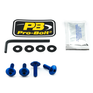 Screen Bolt Aluminium Blue