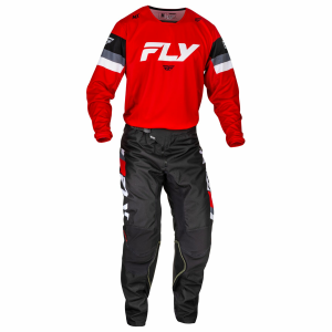 Combo Echipament Mx/Enduro Fly Kinetic Rosu/Gri/Alb
