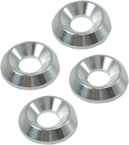 Flat Head Trim Washers Silver, 2, nordicamoto.ro