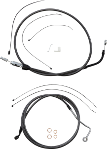 Black Pearl Designer Handlebar Installation Kit Black, 2, nordicamoto.ro