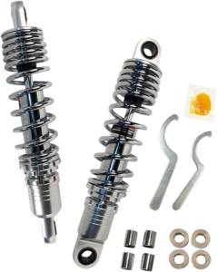 Premium Ride-height Adjustable Shocks Black, Chrome, Anodized, 2, nordicamoto.ro