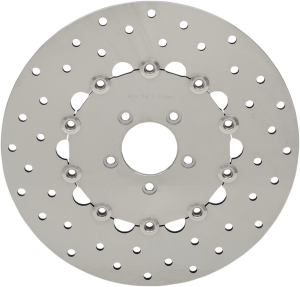 Stainless Steel Drilled Brake Rotor Ground, 1, nordicamoto.ro
