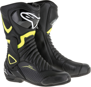 Smx-6 V2 Vented Boots Black, White, Yellow 47, 1, nordicamoto.ro
