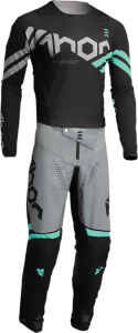 Pantaloni copii Thor Pulse Cube Black/Mint 24, 2, nordicamoto.ro