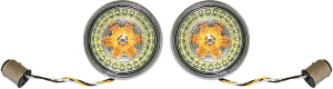 Probeam® Ringz Bullet Bezel Led Turn Signal Chrome, 2, nordicamoto.ro
