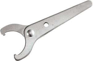 Shock Spanner Wrench Silver, Zinc, 1, nordicamoto.ro