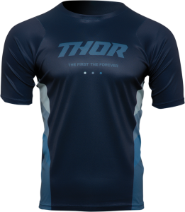 Tricou MTB Thor Assist React Midnight Blue/Teal