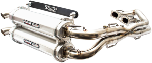 Stage 5 Dual Exhaust System Silver, 1, nordicamoto.ro
