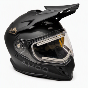 Cască AMOQ Adaptor Evo ADV cu vizieră electrică Blackout, XS, nordicamoto.ro
