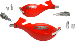 Ego Mini Handguard – Two Point Mount For Straight Handlebar 22mm Red, 3, nordicamoto.ro