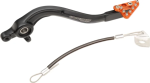 MOOSE RACING Brake Pedal Black, Orange, 1, nordicamoto.ro