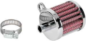 Mini Crankcase Vent Filter Red