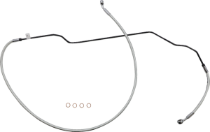 Braided Front Brake Line Chrome, Sterling Chromite® Ii Oversize [+203 mm (8'')], 1, nordicamoto.ro