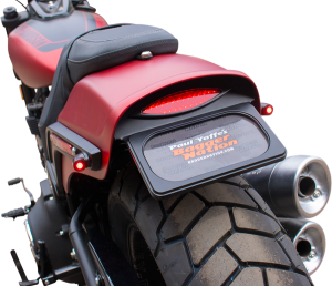 M8 Fat Bob Light & License Plate Kit Red