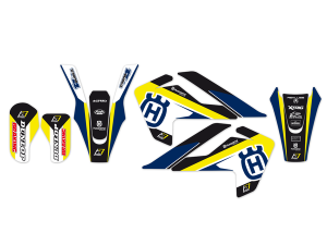 Dream 4 Graphics Kit Black, Blue, White, Yellow, 1, nordicamoto.ro