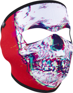 Masca Zan Headgear Neoprene Full-Face Glitch Skull
