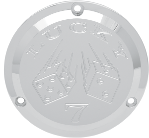 Chrome Billet Derby Cover Chrome, 1, nordicamoto.ro