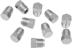 Brake Line T-junction Plugs Chrome, 1, nordicamoto.ro