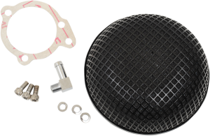Bob Retro-style Air Cleaner Black, 1, nordicamoto.ro