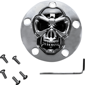 3-d Skull Points Cover Chrome, 2, nordicamoto.ro