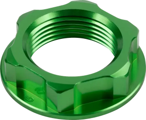 MOOSE RACING Steering Stem Nut Green 