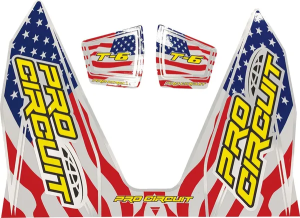 T-6 Exhaust Decals Blue, Red, White