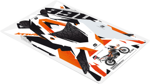 Decoration Kit Black, Orange, White, 2, nordicamoto.ro