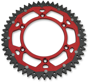 MOOSE RACING Pinion dublu spate Negru, Roșu, Anodizat, 2, nordicamoto.ro