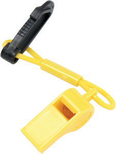 Whistle With Clip Black, Yellow, 1, nordicamoto.ro