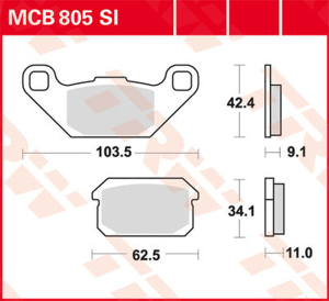 Si Series Sindered Off-road Brake Pads