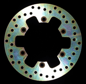 Round D-series Fixed Offroad Brake Rotor Silver, Zinc