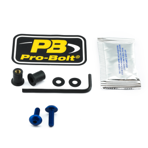 Screen Bolt Aluminium Blue