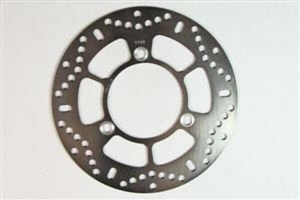 Round D-series Scooter Brake Rotor Silver, Stainless Steel