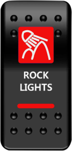 Rocker Switch Black, Red, White, 1, nordicamoto.ro