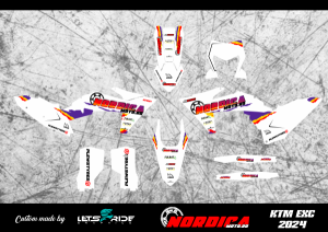Kit stickere NordicaMoto – KTM EXC 2024–2025