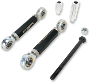 Adjustable Lowering Links Black, Aluminum