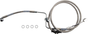 Rear Brake Line Silver, Polished, 1, nordicamoto.ro
