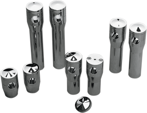 Elite Custom Billet Aluminum Risers Silver, 2, nordicamoto.ro