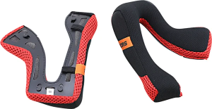 Sm5 Helmet Cheek Pad Gray, Red, 3, nordicamoto.ro