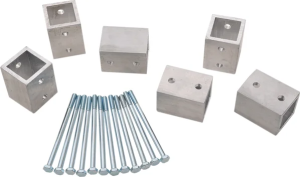 Ramp Shield Bracket Adapter Kit Silver 