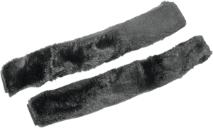 Plush Soft-tie Cover Black, 1, nordicamoto.ro