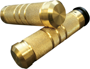 Accutronix Grips Handlebar Knurled Grooved 1(r) Brass Brass, 2, nordicamoto.ro