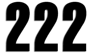 Three Series Numbers Black