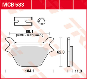 Plăcuțe de frână ceramice universale, 1, nordicamoto.ro