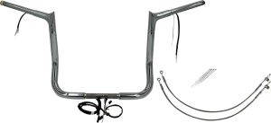 Plug & Play Ez Install 1-1/4(r) Pointed Top Handlebar Kit Silver, 1, nordicamoto.ro